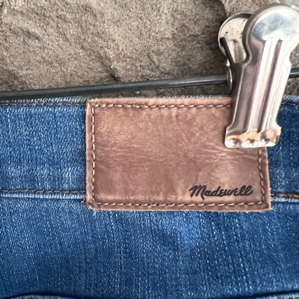Size 30 Madewell 9” high rise Ankle skinny side slit Jeans - Picture 8 of 11